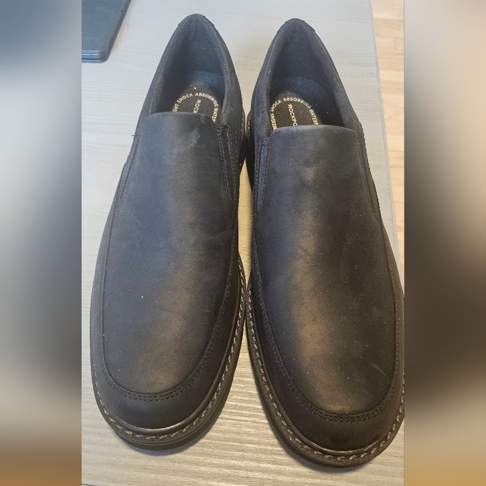 Rockport Black Slip-On Men's Shoes